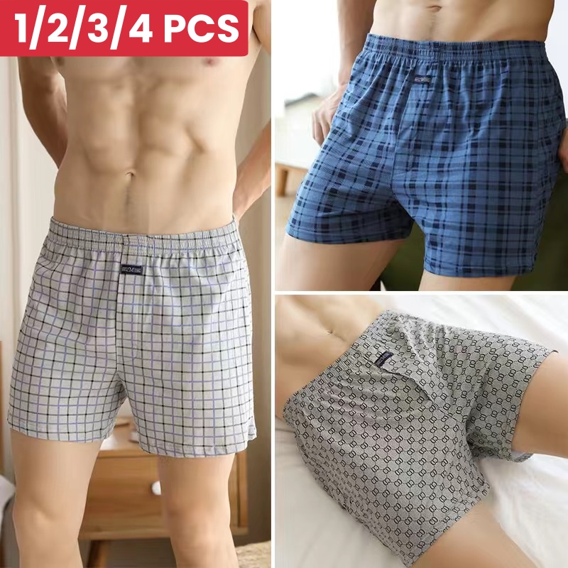 Boxer Brief Pack Cotton - 1/2/3/4 قطعة حجم كبير M-XXXL القطن